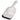 Introducing the Aspen Pet No Tear Cat Litter Scoop: A white plastic scoop with slotted holes, a black rubber edge, and a comfortable grip. Its long handle has a small hole for easy hanging, making it perfect for your kitty litter box maintenance.