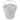 The Vittles Vault Outback Pet Food Storage Bucket is a large, white, cylindrical plastic container with an airtight seal and metal handle. Its textured cross-pattern lid ensures grip for secure storage, while its smooth finish and sturdy build make it ideal for transporting various materials.